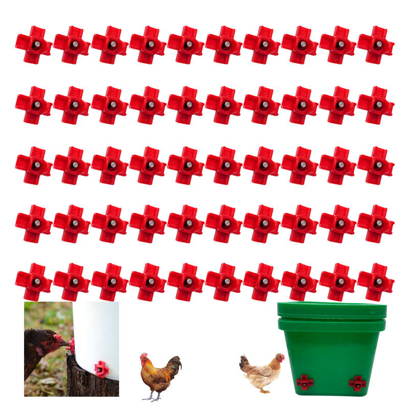 Chicken Nipple Drinker - 50 adet otomatik tavuk Waterer tavuklar