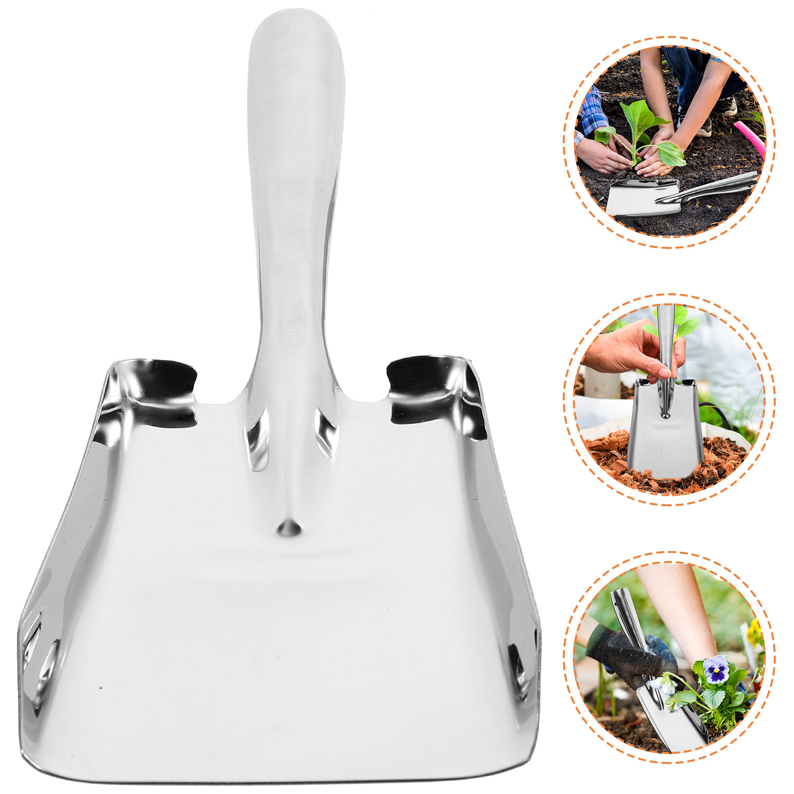 Vegetable Transplanter - Kalınlaştırılmış Paslanmaz Çelik Kürek Çok Fonksiyonlu